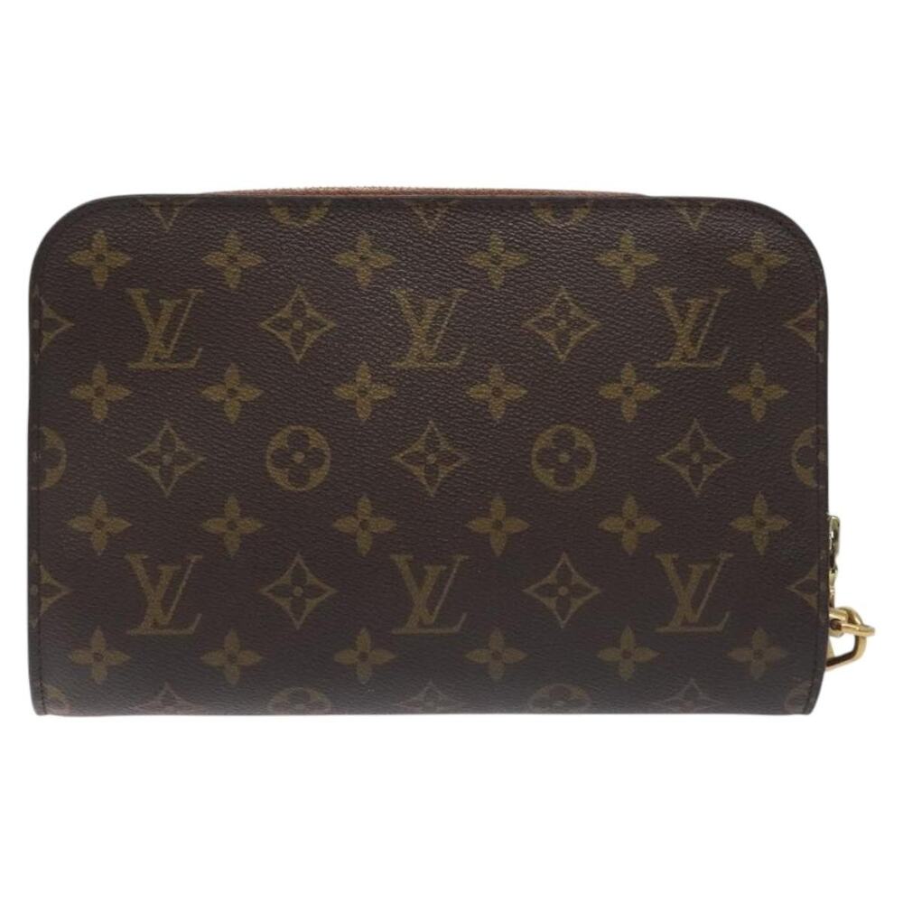 Louis Vuitton Monogram Orsay Clutch Bag Brown